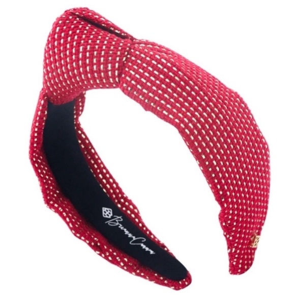 Brianna Cannon Red and Gold Headband Tweed Adult New - Picture 2 of 12